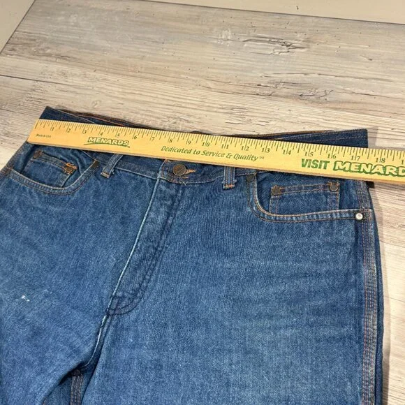 Rare VTG Men 35x31.5 St. Leger Bullitt Blue Jeans w/ Elephant Flare Bell Bottoms
